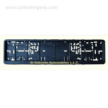 Plastic Euro License Plate Frames with Chrome logo